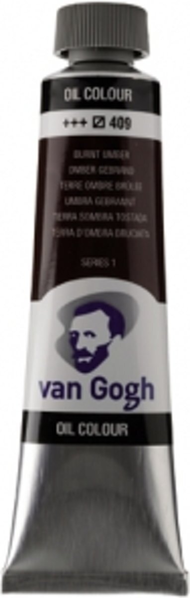 Van Gogh Talens olieverf tube 200 ml omber gebrand 409