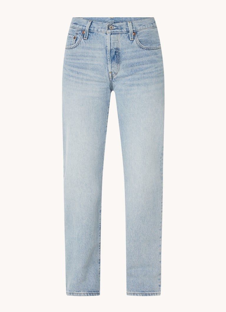 Levi's 501 90's High Waist Straight Leg Jeans - Light Wash