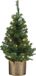 Shoppartners Bv Sapin de Noël artificiel 75 cm - avec éclairage - pot doré - 35 LED blanc chaud