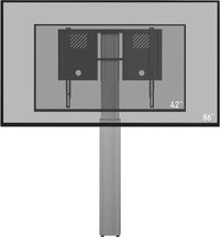 Celexon Expert elektrisch hoogteverstelbare Display-standaard Adjust-4286WS met muurhouder - 70cm