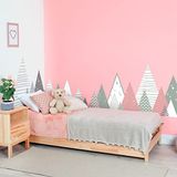 Muursticker Tyka Muursticker kinderen decoratie babykamer muursticker kinderen muursticker Scandinavische muursticker reuzenbergen Scandinavië H60 x B 100 cm
