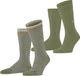 Burlington Everyday Stripe- Mixed 2-Pack sokken heren groen - maat 40-46