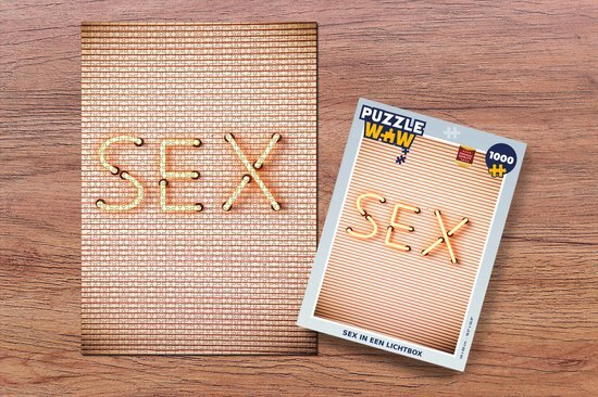 MuchoWow Puzzel Sex in een Lichtbox - Legpuzzel - Puzzel 1000 stukjes volwassenen