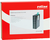 ROLINE Industrie Switch - 8-Port Fast Ethernet - Unmanaged
