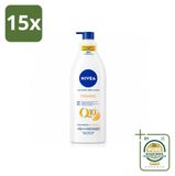 NIVEA Q10 Verstevigende Bodylotion – met vitamine C – voor normale huid – 400 ml - Voordeelpakket – 15 stuks