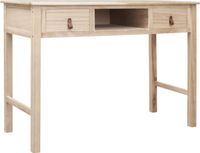vidaXL Schrijftafel - 110x45x76 cm - Hout - Naturel