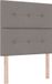 vidaXL Boxspring bed met hoofdeinde Taupe 200 x 90 cm Stof