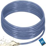 KOTARBAU® Persluchtslang ø 12,5 mm / 3 mm - Compressorslang - Luchtslang 50 m - PVC-slang met Weefselinleg - Waterslang - Transparant - Blauw
