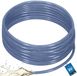 KOTARBAU® Persluchtslang ø 12,5 mm / 3 mm - Compressorslang - Luchtslang 50 m - PVC-slang met Weefselinleg - Waterslang - Transparant - Blauw