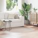 vidaXL Tapis shaggy antidérapant crème 160 x 160 cm PP