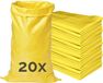 Garronda 105 x 65 cm 20 stuks Zandzakken Puinzakken Geweven Zakken Geel GD-0258