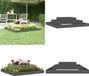 vidaXL Plantenbak - 110x110x27 cm - Massief Grenenhout - Grijs