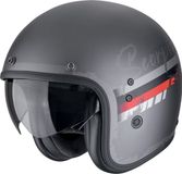Scorpion Belfast Evo Adonis Jethelm - Zwart/Grijs/Rood - Maat XS