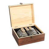COOK CONCEPT, KV0019, Gentleman Whiskey Box 10 Pcs with complete accessories for a refined tasting, ideal for gifts, brown, size: standard