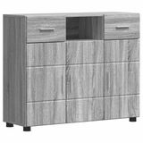 vidaXL Houten Kast Grijs Sonoma Bewerkt Hout