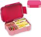 Ibenzoa® Kindvriendelijke Herbruikbare Lunchbox met Compartimenten en Lekvrije Deksel, 900 ml Capaciteit, Geschikt voor Magnetron en Vaatwasser