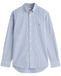 Gant Poplin Banker Overhemd Streep Blauw - Maat 3XL - Heren