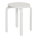 Artek Stool E60 Kruk Seat White lacquered Frame White lacquered