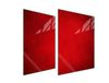 TMK ArtDeko Glazen beschermplaat voor fornuis, 70x52 cm, rood