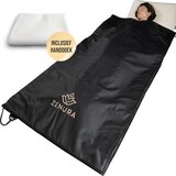 LUVIQ Zenura Infrarood Deken PRO - Eenpersoons - 90x180cm - Infraroodtherapie - Zwart/Beige