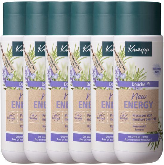 Kneipp Douche New Energy - 6 x 200 ml - Voordeelverpakking