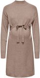 ONLY MATERNITY Gebreide jurk OLMLEVA Lange jurk Mocha Meringue