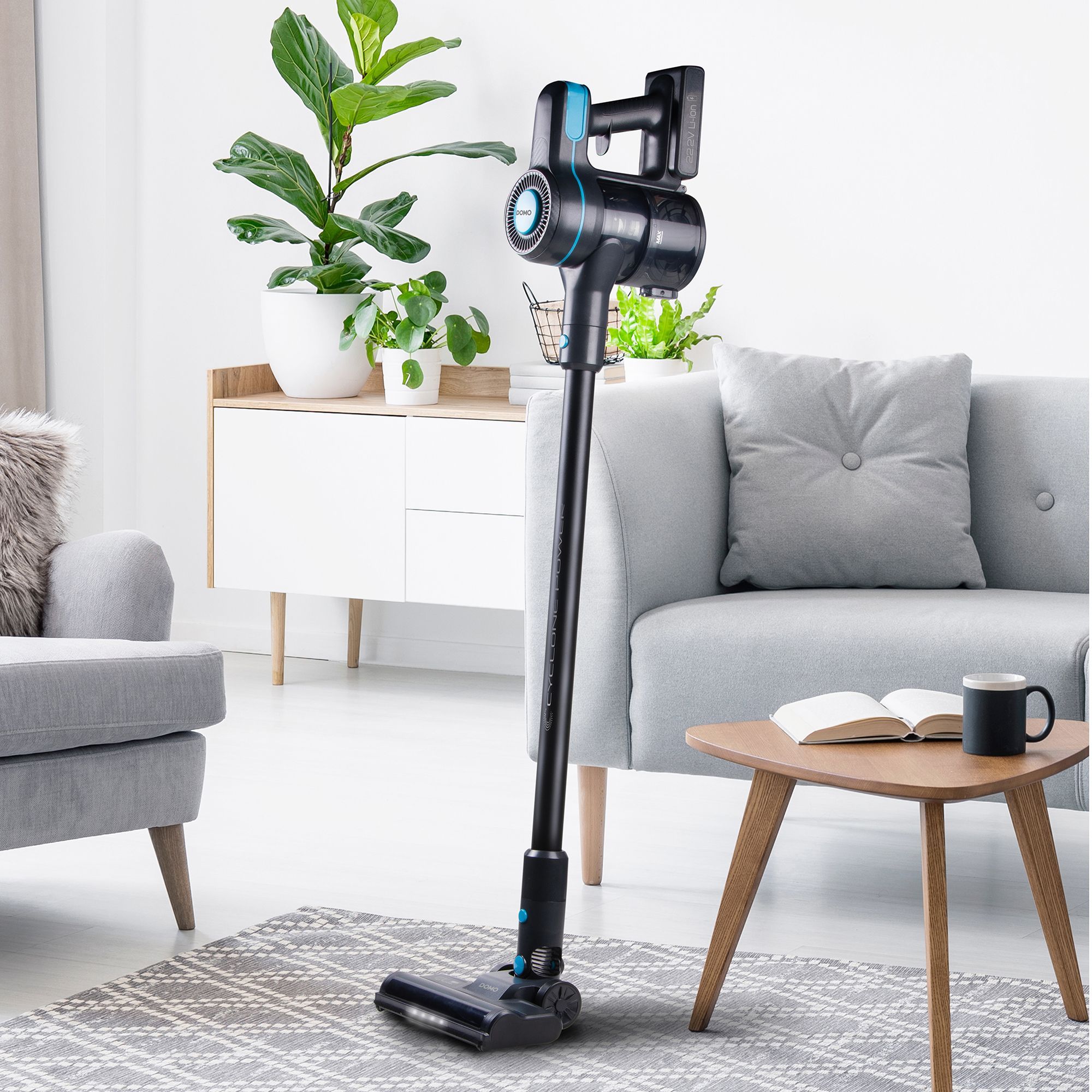 Domo DO1135SV 2-in-1 Stick Vacuum | Bagless | 120W | Black