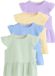 Next - Meisjes - Set van 4 peplumbaby-T-shirts met korte mouwen - Geel