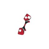 Puig 6914R zadelbescherming, rood