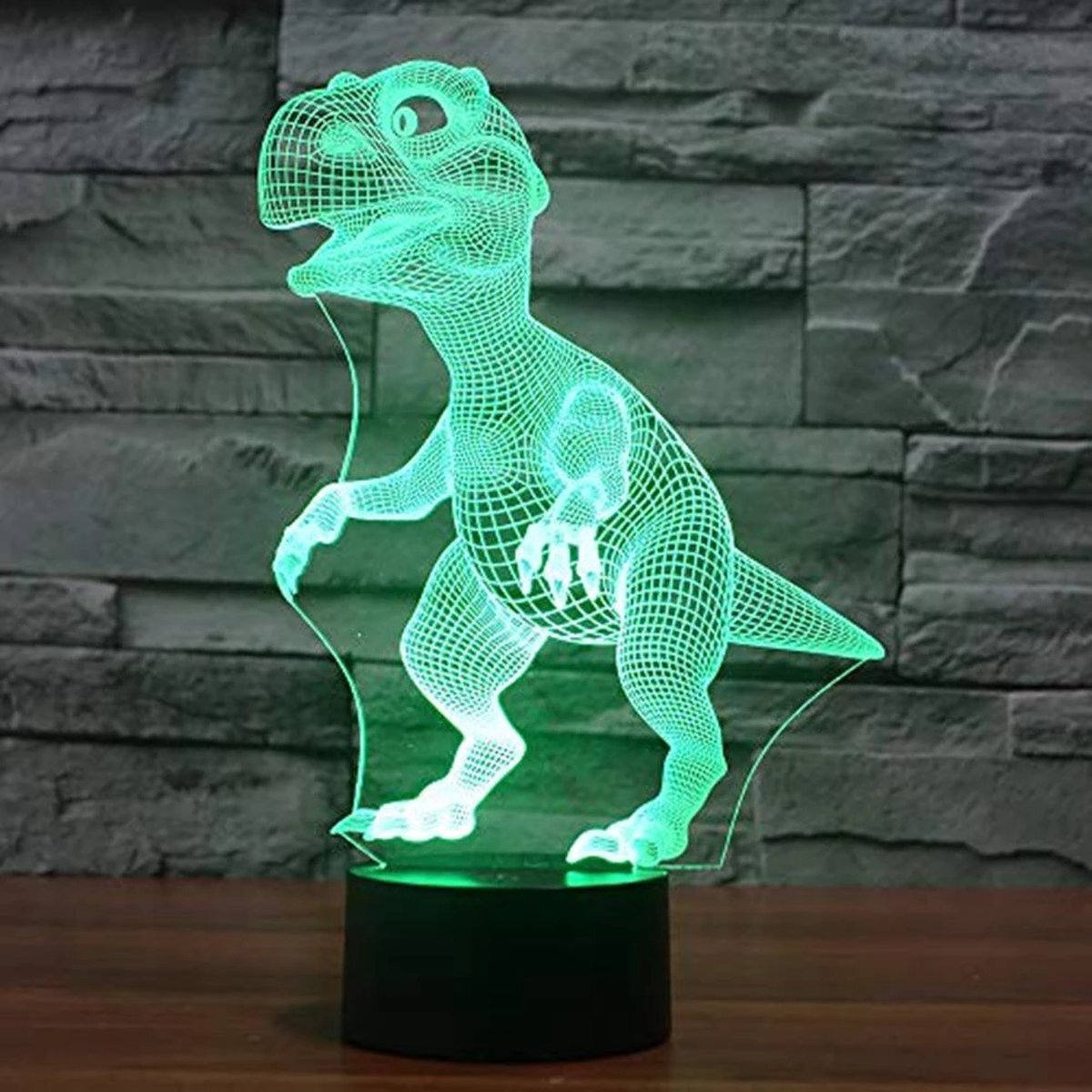 CozyDesigns Led nachtlamp - 3D Dinosaurus - Led lamp - Sfeerverlichting - Led light - Dino
