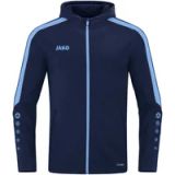 Jako Power Jas Met Kap Heren - Marine / Hemelsblauw | Maat: XXL