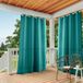 TOWN & COUNTRY BASICS Exclusive Home Cabana Gordijn voor binnen en buiten, lichtfilterogen, 137,2 x 243,8 cm, donkerblauwgroen, 2 stuks