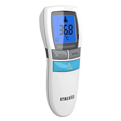 HoMedics Infrared Body Thermometer - Measure Ear, Forehead and Surface Temperature in 2-5 Seconds (3 in 1 Thermometer)