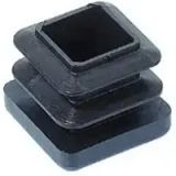 Itar Embout Carré Rentrant 25 x 25 PVC Noir - 85/25x25 L Noir - Lot de 10