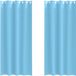 vidaXL Blackout Gordijnen met Ringen 2 st Lichtblauw 260 x 140 cm