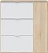 CaliCosy Schoenenkast met 3 kleppen en 1 deur - Eiklook - MDF - 106 cm breed