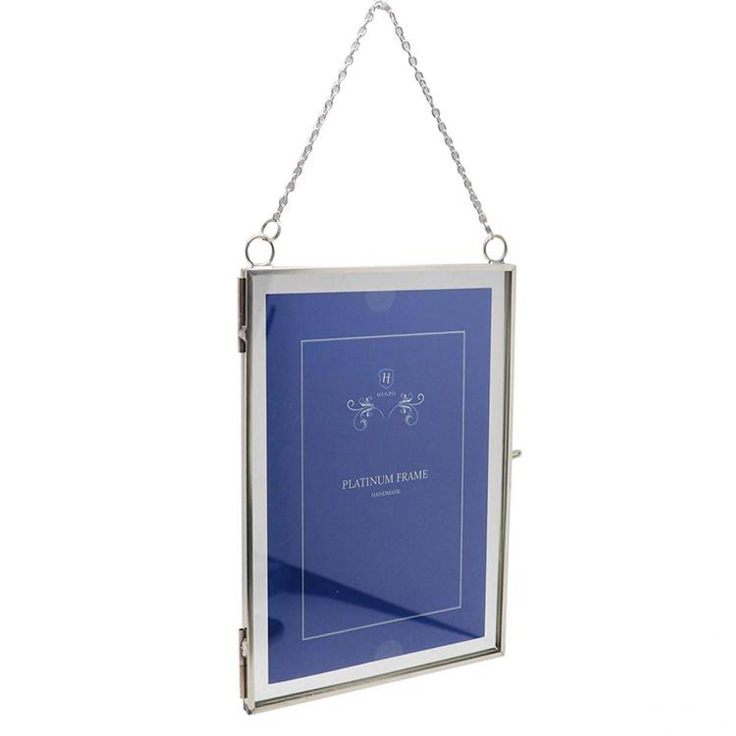 Henzo fotolijst - platinum vintage - fotomaat 10x15 cm - zilver