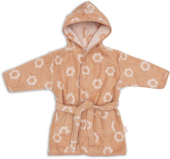 Jollein Badjas - 100% Katoen - 1-2 jaar - Jacquard Flower