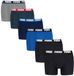 Puma Basic Heren Boxer 6-pack - Blauw/Zwart - Maat M