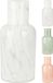 Merkloos Vaas Marmer glas 11x23cm - assorti kleur