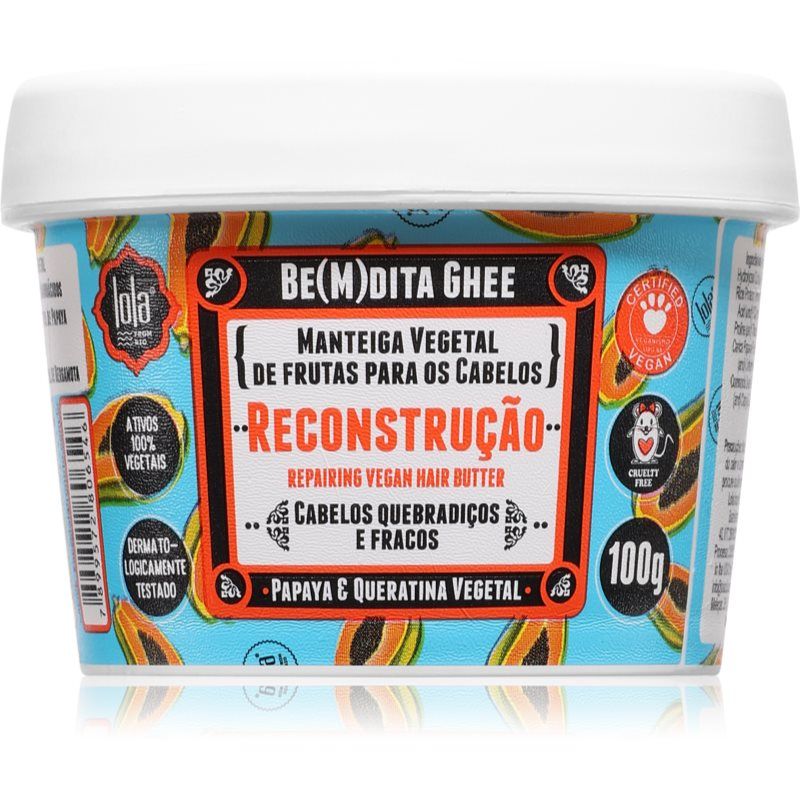 Lola Cosmetics Be(m)dita Ghee Reconstructive Papaya & Vegetable Keratin Mask 100 g