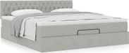 Maison Exclusive - Cadre de lit ottoman avec matelas gris clair 180x200 cm velours