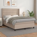 Maison Exclusive - Sommier à lattes de lit avec matelas Cappuccino 140x200 cm