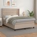 Maison Exclusive - Sommier à lattes de lit avec matelas Cappuccino 140x200 cm
