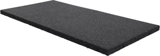 Rubberen Rubber tegel looppad plat dak - 50 x 100 cm - 30 mm dik