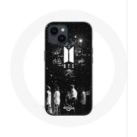 Maniacase Etui voor Iphone 14 Plus BTS Handtekening leden Rm Jin Jimin V Suga Jungkook J-hope