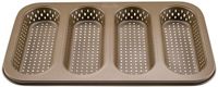 Zenker Perforeerbare Broodvorm voor 4 Mini Baguettes Mojave Gold