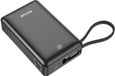 Olympic Sportswear Rixus Fast Charging Powerbank 20.000mAh With Built-In Handstrap Cable Black 22.5W