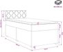 vidaXL Boxspringbed met matras, crèmekleurig, 90 x 190 cm, stof
