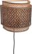GOOD&MOJO Wandlamp Bhutan - Bamboe/Zwart - 32x16x27cm